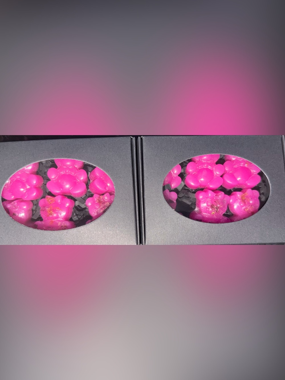 Vanilla rose pink bear wax melts